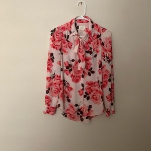 Kate spade Rosa tie neck shirt
